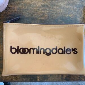 Bloomingdale's Tan Cosmetic Pouch